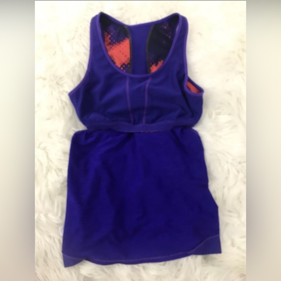 Athleta Womens Purple Built In Bra Racerback Athletic Yoga Workout Tank Top Sz S - Picture 6 of 7